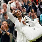 Serena Williams vid Wimbledon 2022.