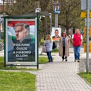 Valaffisch föreställande Viktor Orbán.