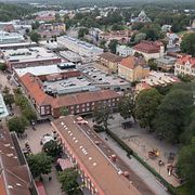 Centrala Söderhamn från ovan.