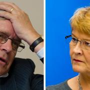 Carl B Hamilton (FP) och före detta C-ledaren Maud Olofsson.