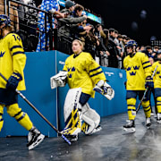 Målvakten Ebba Svensson Träff och det svenska laget hade ingen chans mot USA. 