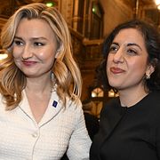 Ebba Busch (KD) och Simona Mohamsson (L).