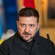 Ukrainas president Volodymyr Zelenskyj, 14 april.