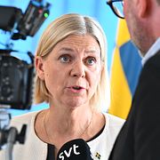 
Socialdemokraternas partiledare Magdalena Andersson (S).