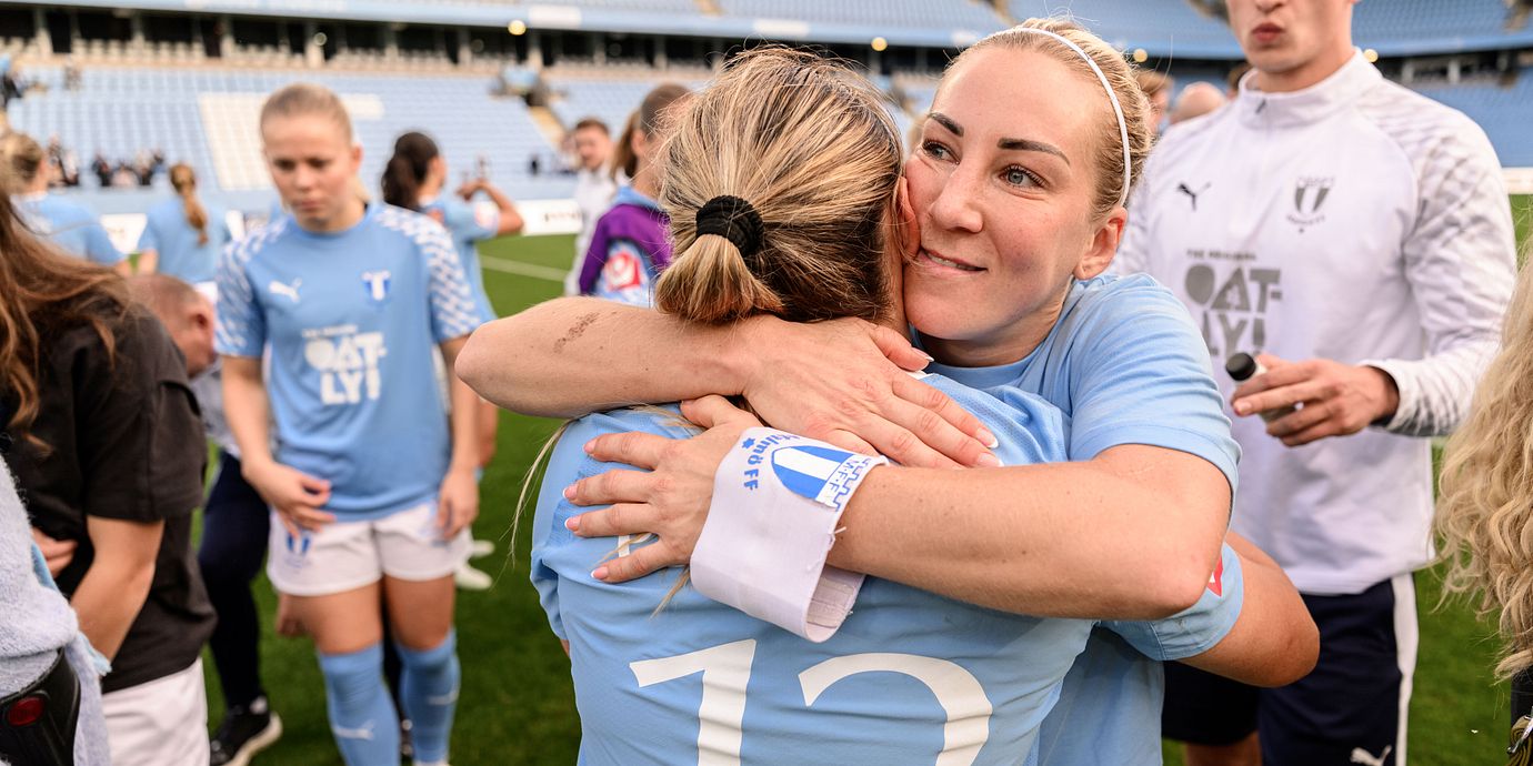 Malmö FF:s Mia Persson efter fotbollsmatchen i Damallsvenskan mellan Malmö FF och Rosengård.