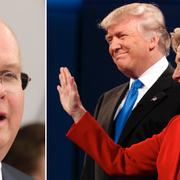 Karl Rove/ Trump och Clinton under tisdagens debatt.