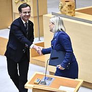 Ulf Kristersson och Magdalena Andersson.