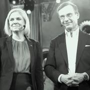 Magdalena Andersson (S) och Ulf Kristersson (M).