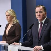 Lena Hallengren och Stefan Löfven. 