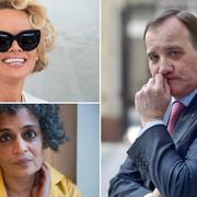 Pamela Anderson/Arundhati Roy/Stefan Löfven.