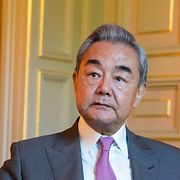Kinas utrikesminister Wang Yi under ett besök i Norge tidigare i juli.