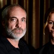 Kim Bodnia och Sofia Helin