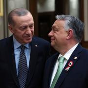 Turkiets president Recep Tayyip Erdogan och Ungerns premiärminister Viktor Orbán. 