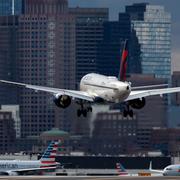 Delta Airlines landar i Boston