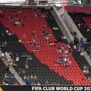 Det var långt från fullsatt under mötet mellan Chelsea och Los Angeles FC.