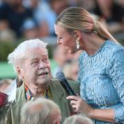 Lasse Lönndahl på ”Allsång på Skansen” 2018 i samband med att han fyllde 90 år.