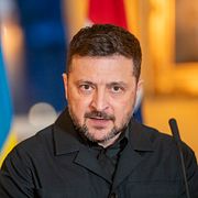 Arkivbild: Ukrainas president Volodymyr Zelenskyj i Oslo. 