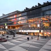 Sergels torg med Kulturhuset Stadsteatern i Stockholm. 