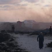 Tältläger utanför Gaza stad, 22 maj 2025. 