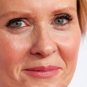 Cynthia Nixon har tagit fram Sex and the City-inspirerat kampanjmaterial.