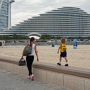 Bild från Dubai i Förenade arabemiraten, 12 mars.
