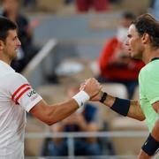 Arkivbild, Djokovic och Nadal. 