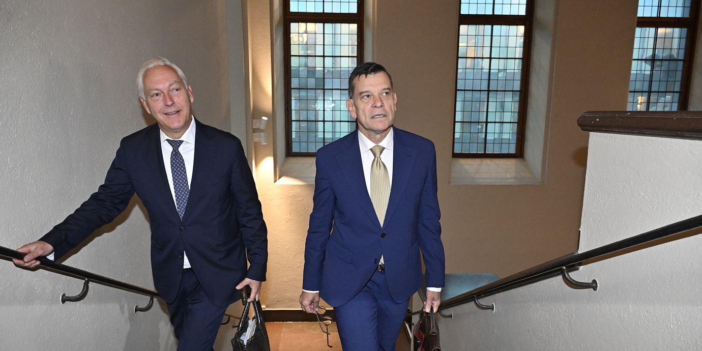 Johan Eriksson, advokat och Henrik Landerholm.