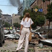 Arkivbild från Lukianivska i Kyiv juli 2024.