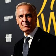 Carney på röda mattan i Toronto. 