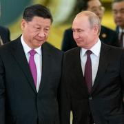 Xi Jinping och Vladimir Putin.