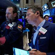 Investerare på Wall Street. Illustrationsbild.