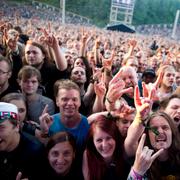 Publiken vid Iron Maiden i Köpenhamn 2014/Arkivbild