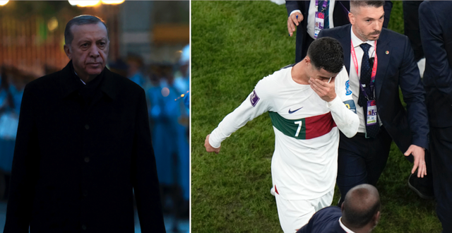 Recep Tayyip Erdogan, Cristiano Ronaldo. Burhan Ozbilici / AP, Luca Bruno / AP