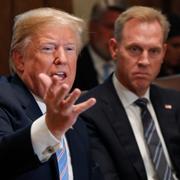 Donald Trump och den av Trump nyutsedde försvarsministern Patrick Shanahan