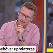 SVT:s klimatreporter Calle Elfström.