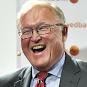 Handelsbankens och Swedbanks ordföranden Pär Boman och Göran Persson. Arkivbilder.