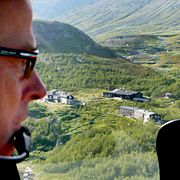 Helikopterfärd till Kebnekaise fjällstation.