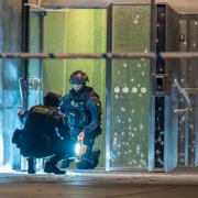 Bild från polisinsatsen.