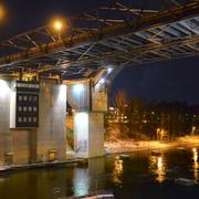 Motorvägsbron över Södertälje kanal. Arkivbild.