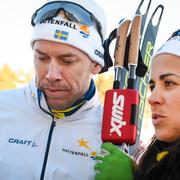 Emil Jönsson och Anna Haag i Falun.