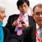 ECB:s Christine Lagarde, Nouriel Roubini