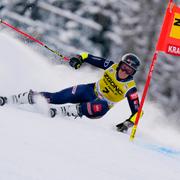 Hector i pisten i Kranjska Gora.