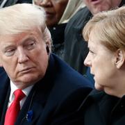 Trump och Merkel. 