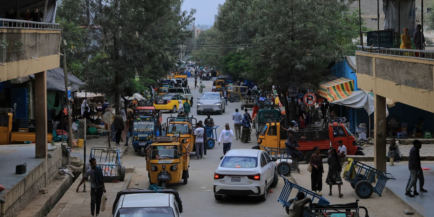 En gata i regionen Tigrays huvudstad Mekelle.