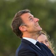 Emmanuel Macron och Olaf Scholz vid G17-mötet.