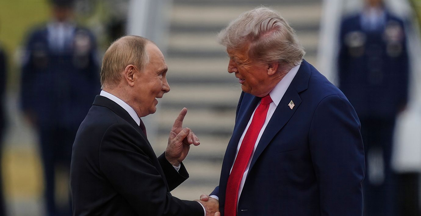 Trump och Putin under möte i augusti 2025.