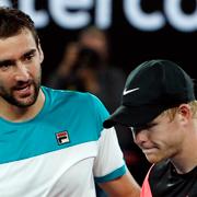 Cilic till vänster, Edmund till höger.