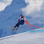 Lindsey Vonn i olycksögonblicket. 