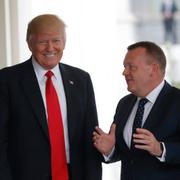 Donald Trump och Danmarks Lars Løkke Rasmussen, 2017.