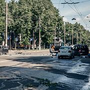 Sumy har attackerats flera gånger under krigets gång. Bilden är från juni 2025, då en rysk attack drabbade staden.